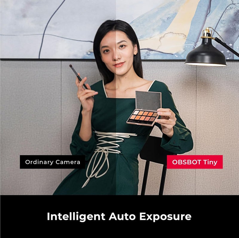 OBSBOT كاميرا ويب صغيرة 1080P PTZ مع تتبع AI، تأطير تلقائي، تقليل الضوضاء، وتحكم بالإيماءات - Image 5